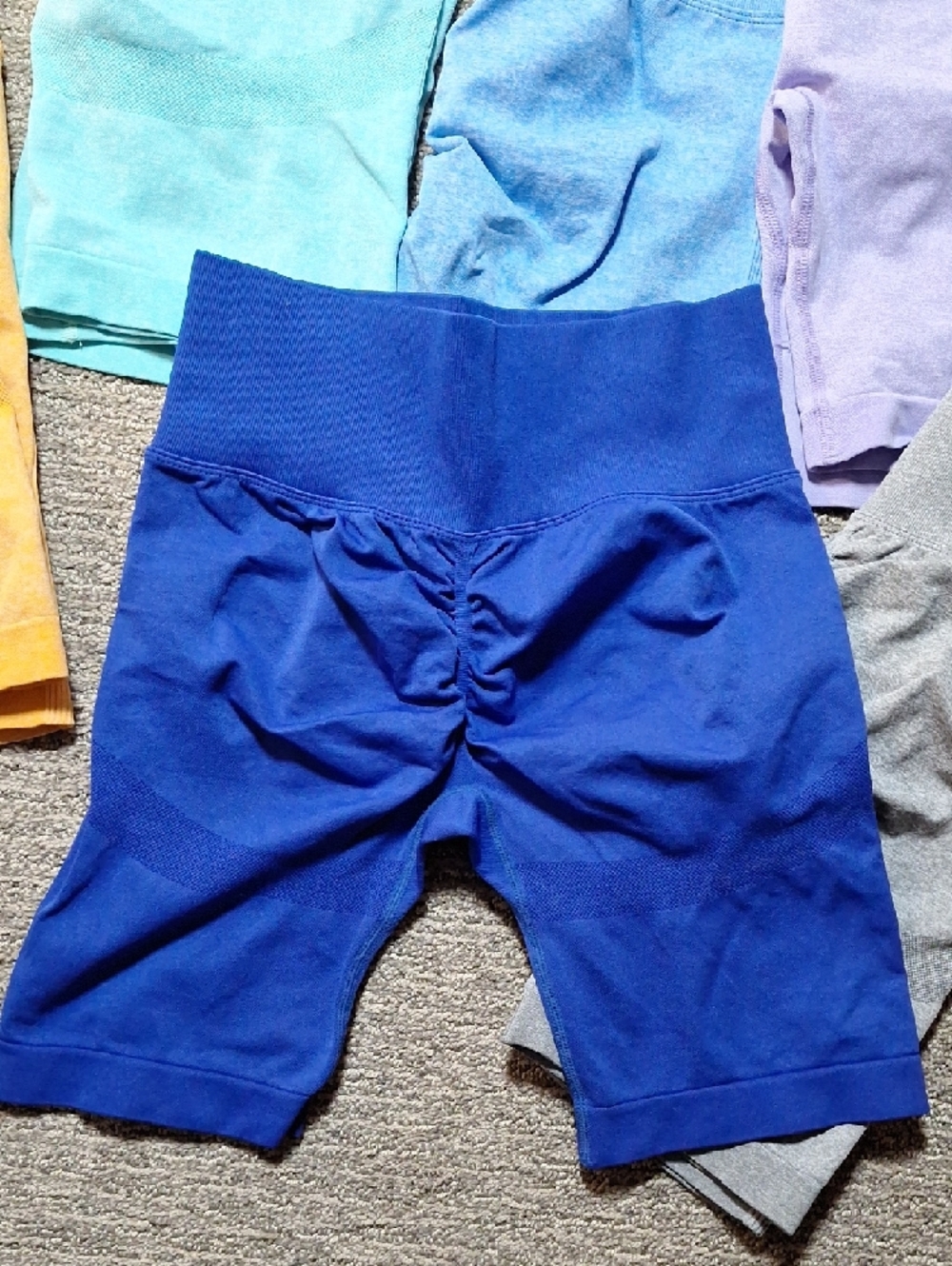 Womens Seamless Butt Scrunching Shorts - Multi Color Pack - Gym Shorts - Picture 5 of 14